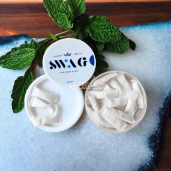 Hộp snus 20 túi ngậm Nicotine Swag Minto White Slim hương bạc hà 25m g