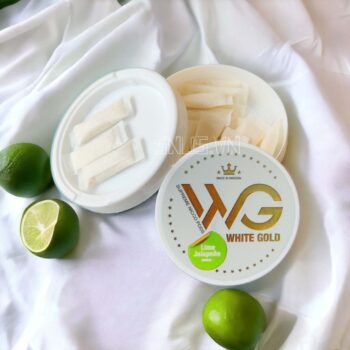 Hộp Snus 20 túi ngậm Nicotine White Gold Lime Jalapeno hương vị chanh xanh 3