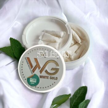 Hộp Snus 20 túi ngậm Nicotine White Gold Massive Mint hương vị bạc hà 1