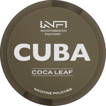 Snus CUBA Black Coca Leaf 50mg (coca với bạc hà)